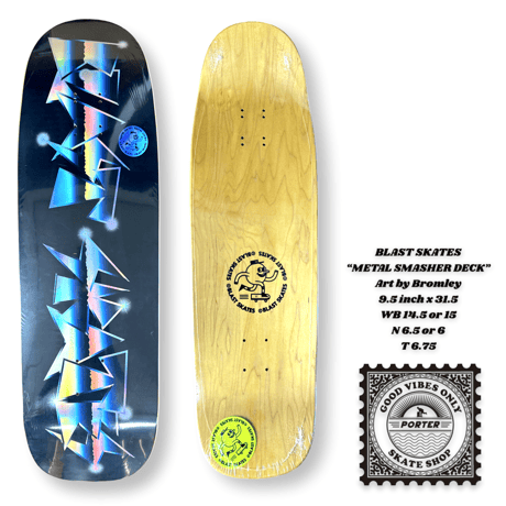 激安人気新品 BLAST SKATES ホログラムスケートボード（スケートボード デッキ スノーボード