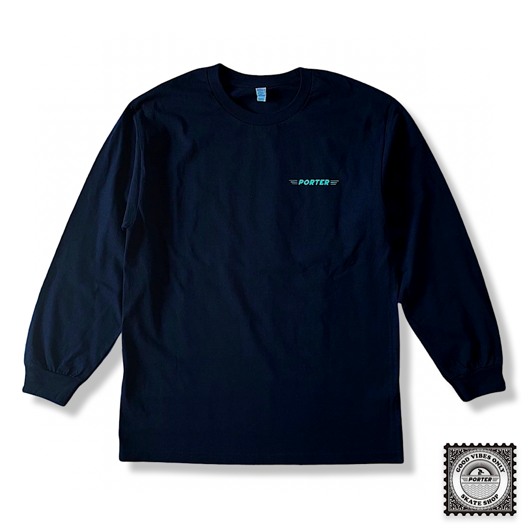 PORTER SKATE SHOP - L/s Logo Tee - | PORTER SKA