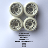 FRIDAY WHEEL "BROKEN DISH" 52MM 101a WIDE 32.3mm RIDING SURFACE 19.5mm