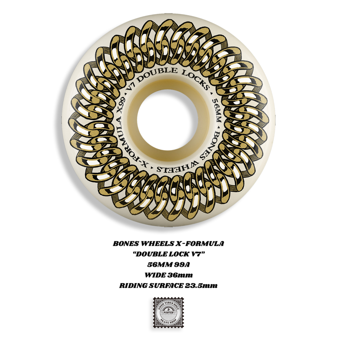 BONES WHEELS X-FORMULA “DOUBLE LOCK V7” 56MM 99