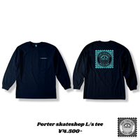 PORTER SKATE SHOP - L/s Logo Tee -