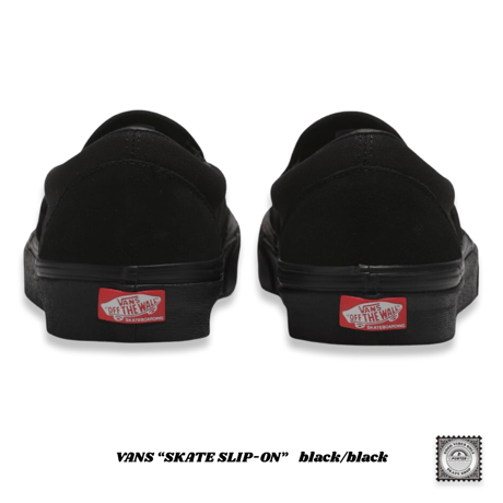VANS “SKATE SLIP-ON”    black/black