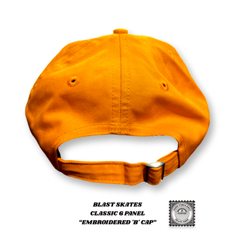 BLAST SKATES CLASSIC 6 PANEL  “EMBROIDERED 'B' CAP”