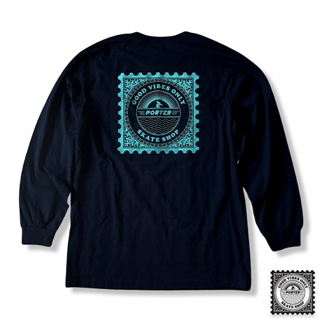 PORTER SKATE SHOP - L/s Logo Tee -