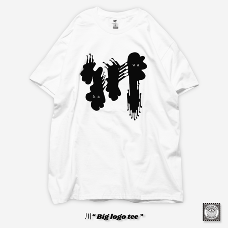 川　“Big logo tee”  白