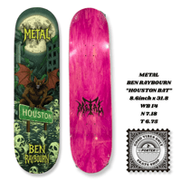METAL BEN RAYBOURN "HOUSTON BAT" 8.6inch x 31.8 WB14 N 7.18 T 6.75