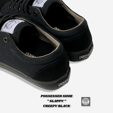 POSSESSED SHOE “ SLAPPY ” CREEPY BLACK