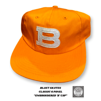 BLAST SKATES CLASSIC 6 PANEL  “EMBROIDERED 'B' CAP”