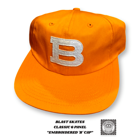 BLAST SKATES CLASSIC 6 PANEL  “EMBROIDERED 'B' CAP”