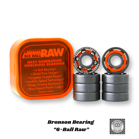 Bronson Bearing “6-Ball Raw” | PORTER SKATE SHOP
