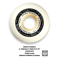 BONES WHEELS  X-FORMULA “SIDE CUT V5”  54MM 97A  WIDE 31 mm  RIDING SURFACE 15.25mm
