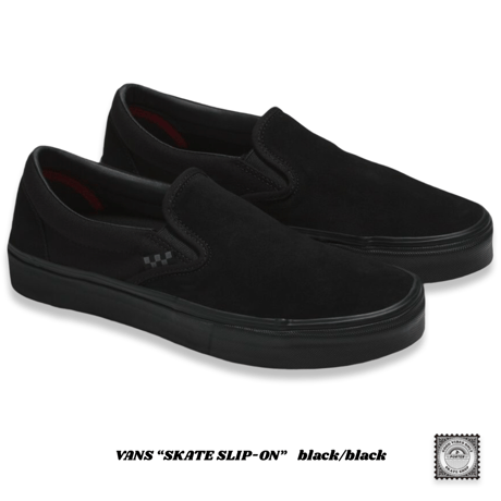 VANS “SKATE SLIP-ON”    black/black