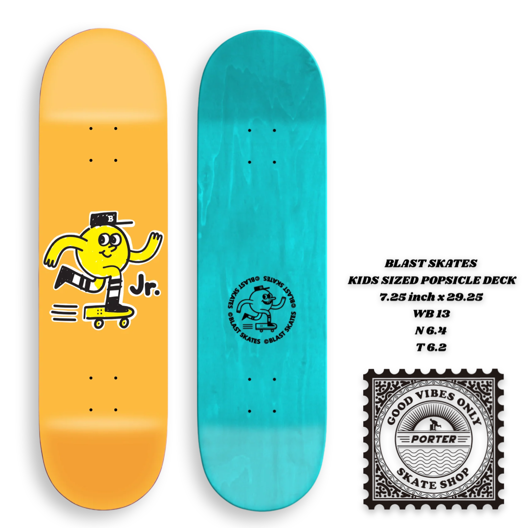 BLAST SKATES - 7.25 x 29.25 KIDS SIZED POPSICLE