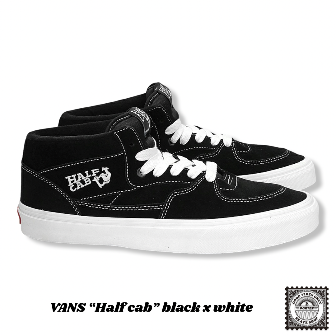 VANS バンズ HALF CAB ハーフ キャブ 27.0 黒 白 VANS SKATE HALF CAB / BLACK/WHITE（バンズ/ヴァンズ スケート