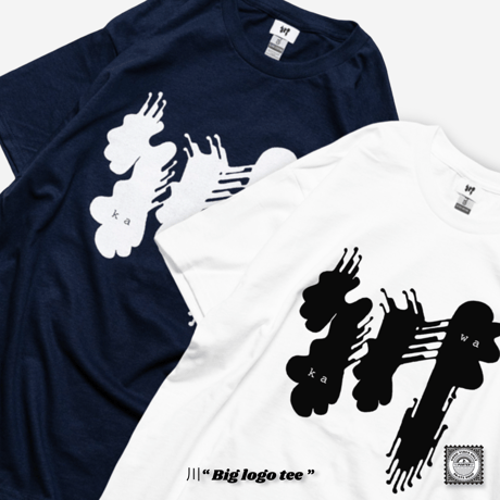 川　“Big logo tee”  白
