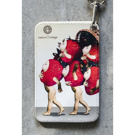 パスケース「Six strawberries」
