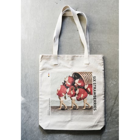 トートバッグ「Six strawberries」