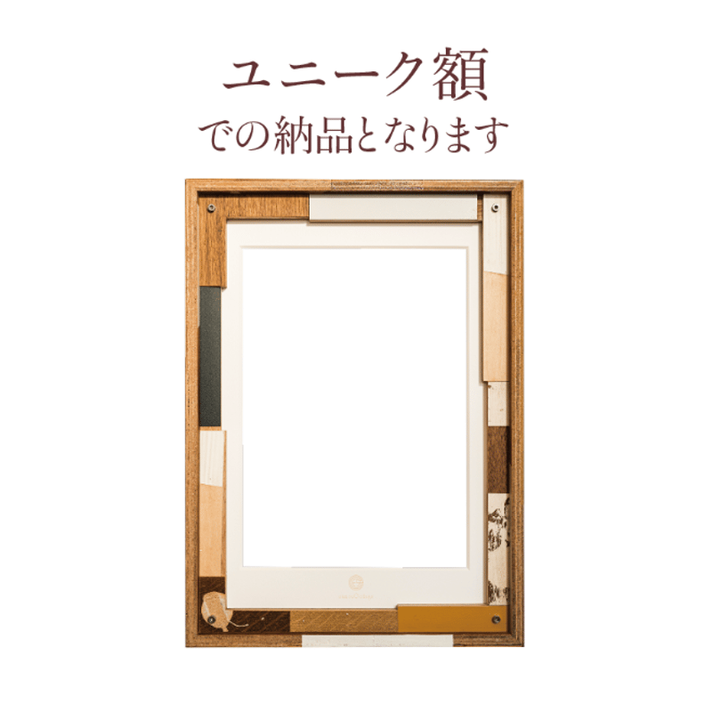 肖像コラージュ 【大 A1サイズ／ユニーク額】（オーダー制