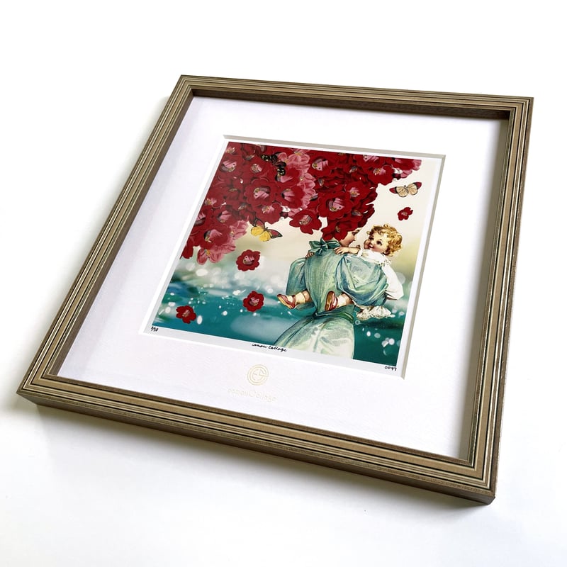 絵画　人形　額付き セール価格】高原智子(たかはらさとこ) 「人形」 人物画 女の子