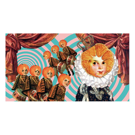 フラットポーチ「Princess Orange and the soldiers」
