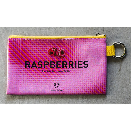 フラットポーチ「Raspberries」
