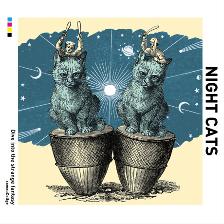 トートバッグ「Night cats」