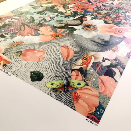 A1絵画「People living in utopia」ユートピアの人々
