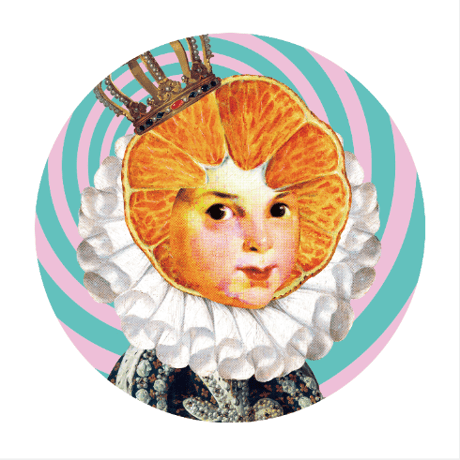 ラウンドポーチ「Princess Orange and the soldiers」