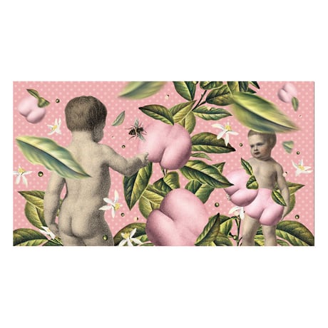 フラットポーチ「Butt fruit」