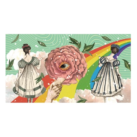 フラットポーチ「Over the rainbow」