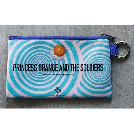 フラットポーチ「Princess Orange and the soldiers」