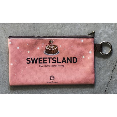 フラットポーチ「Sweetsland」