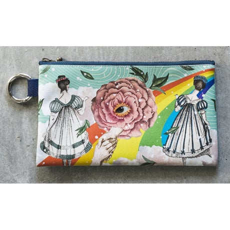 フラットポーチ「Over the rainbow」