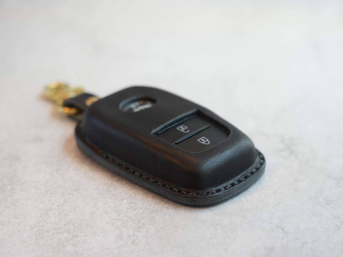 TOYOTA スマートキーケースⅡ ボタン2段タイプ 栃木レザー【名