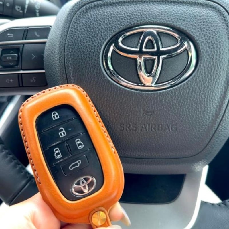 TOYOTA スマートキーケースⅡ ボタン2～4段タイプ 栃木レザー【名