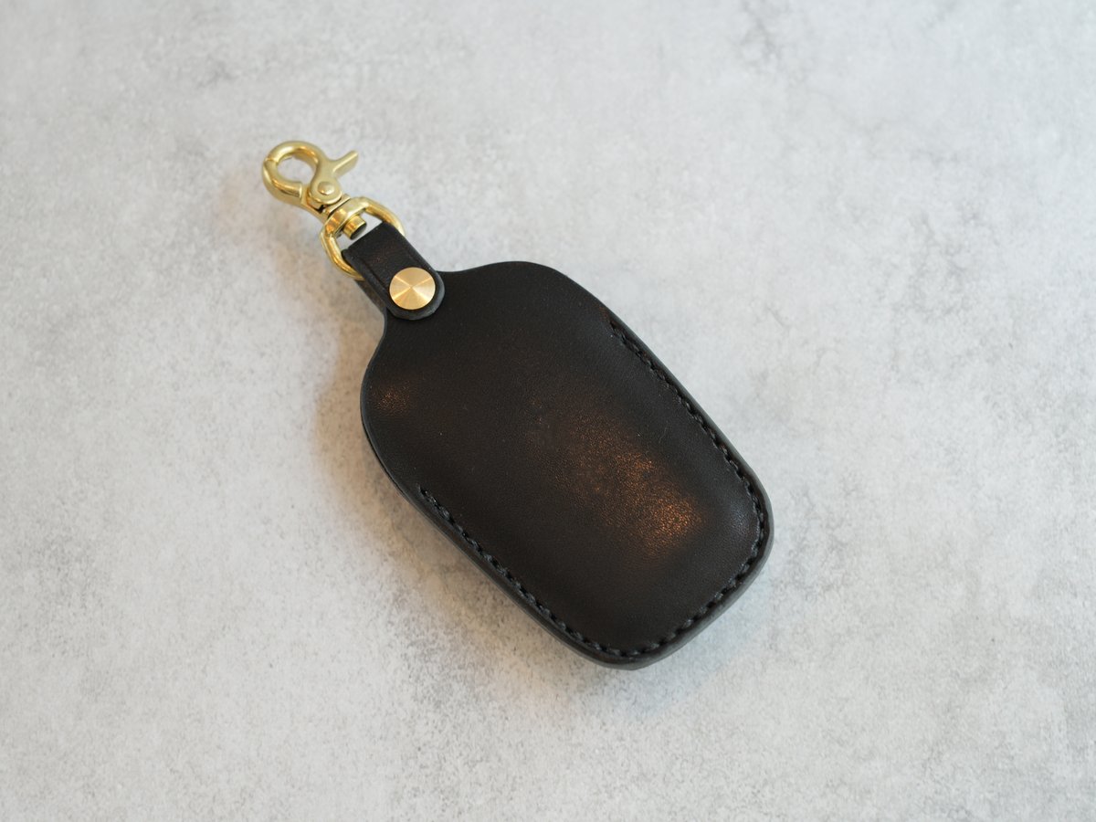 TOYOTA スマートキーケースⅡ ボタン2段タイプ 栃木レザー【名