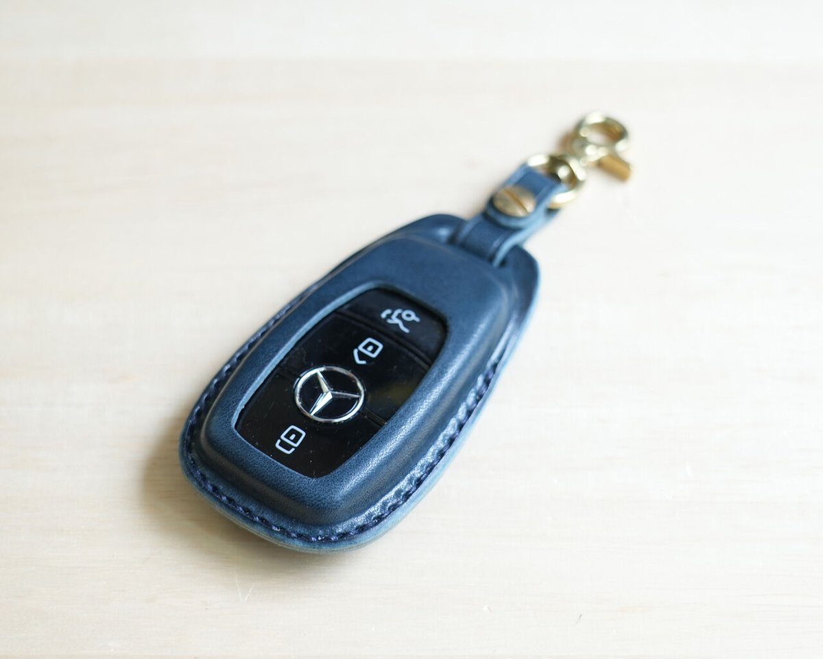 Benz ベンツ スマートキーケース 栃木レザー【名入れ無料