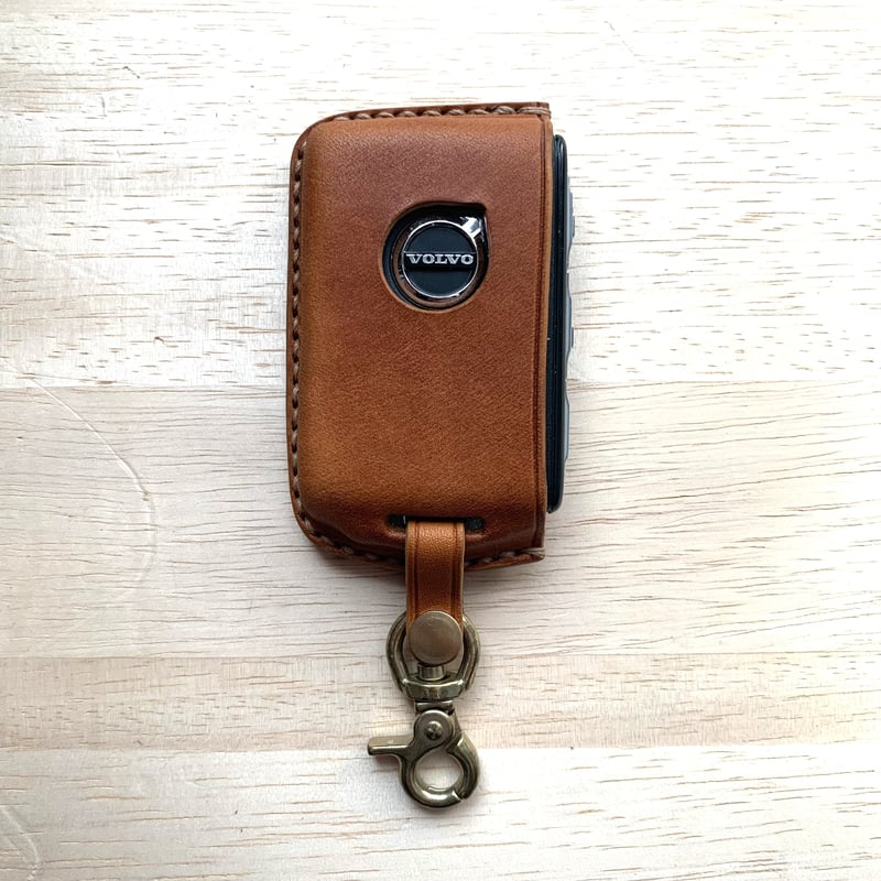 VOLVO スマートキーケース 栃木レザー【名入れ無料・選べる革と VOLVO スマートキーケース 栃木レザー【名入れ無料・選べる革と