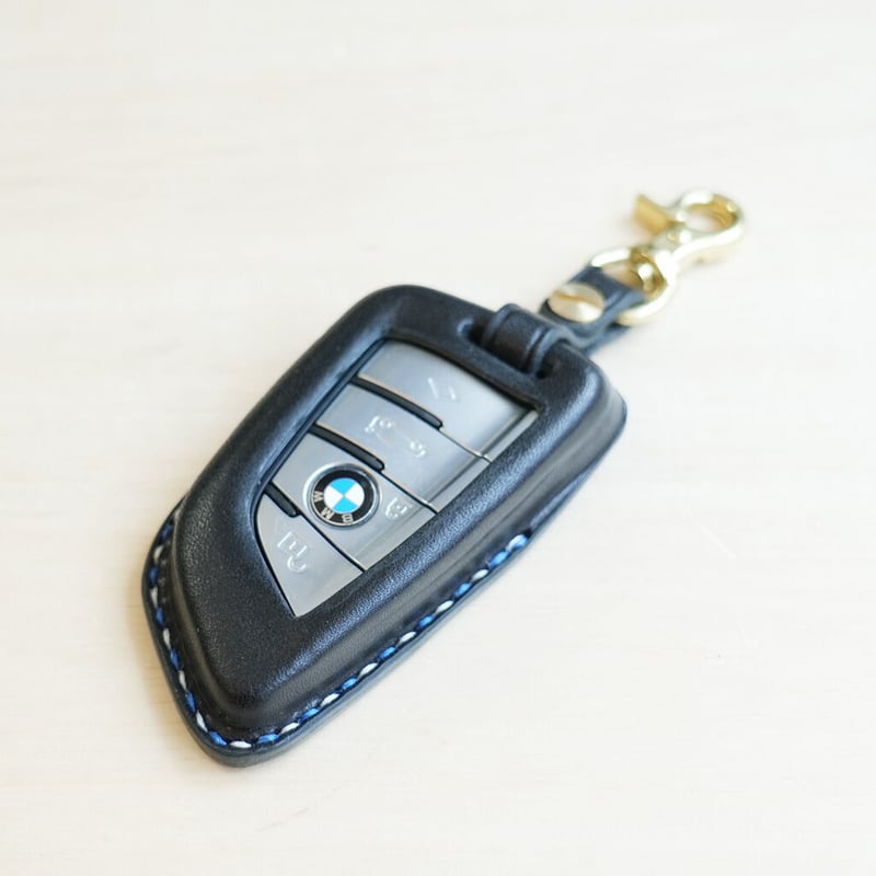 BMWスマートキーカバー 栃木レザー 手縫い【名入れ無料・選べる革と 
