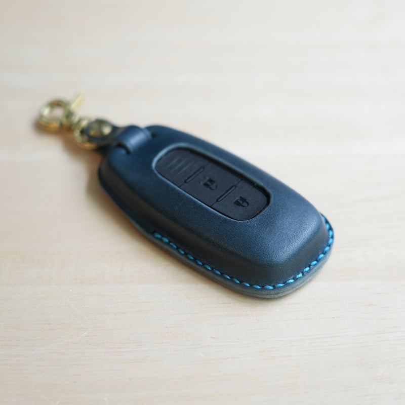 NISSAN 日産 スマートキーケースⅡ ナスカンタイプ 栃木レザー【名入れ