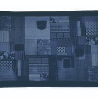 ラグ　パッチワーク柄　リバーシブル
