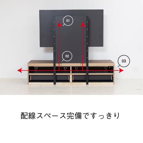 Hang-ハング- 壁掛けテレビ金具付き ローボード テレビボード