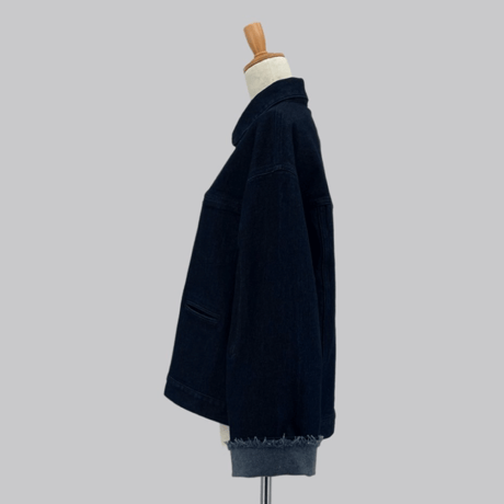 ladies denim jacket （indigo×long）
