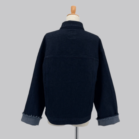 ladies denim jacket （indigo×long）