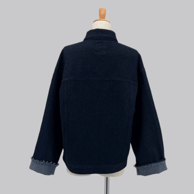 ladies denim jacket （indigo×long） | inn see