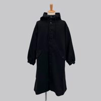 hooded coat（black denim）