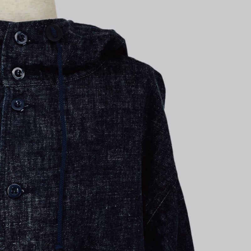 hooded coat（slub denim） | inn see