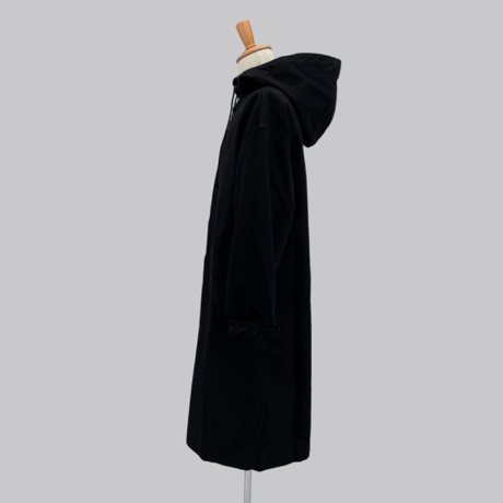 hooded coat（black denim）