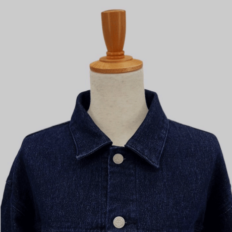 ladies denim jacket （indigo×long）