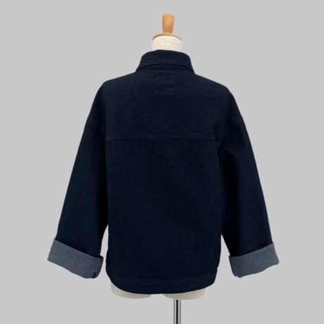 ladies denim jacket （indigo×long）